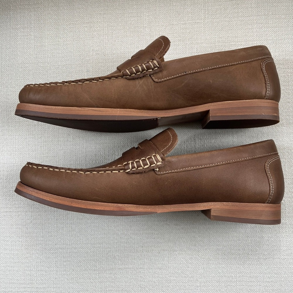 NWOB Nisolo Men's Leather Leo Loafer in Tabacco Tan Sz 10 - Picture 3 of 10